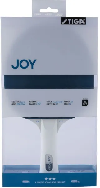 Stiga Joy 3* Tischtennisschläger, blau/weiß