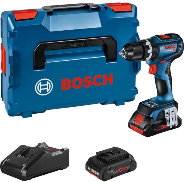 Bosch Akku-Schlagbohrmaschine GSB 18V-90 C 2X4,0AH PROCORE GAL 18V-40 L-BOXX COMO