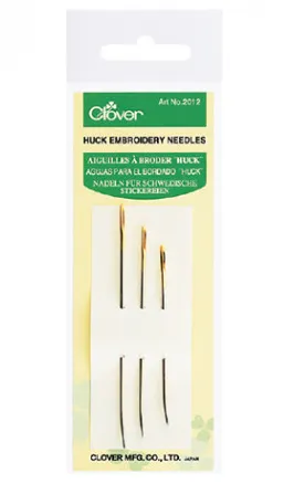 Clover Sticknadeln Gebogene Spitze 3 Größen 3 Stück
