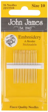John James Sticknadeln Größe 10 - 16 Stück