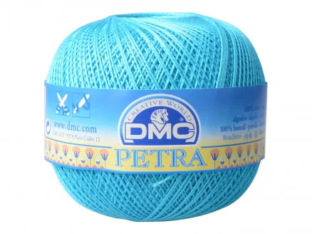 DMC Petra Nr. 5 Häkelgarn Unicolor 53845 Türkis