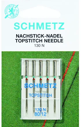 Schmetz Nähmaschinennadeln Topstich 130N Gr. 90 - 5 Stk.