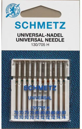 Schmetz Nähmaschinennadeln Universal 130/705H Gr. 70-90 - 10 Stk
